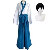 Shimura Shinpachi Cosplay Kostüm Anime Kimono Komplettes Set Cartoon Charakter Rollenspiel Uniform Outfits Halloween Karneval Party Dress Up Anzug für H