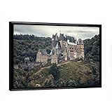 artboxONE Poster mit schwarzem Rahmen 18x13 cm Städte Autumn In Eltz - Bild Castle Burg C