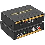 HDMI Audio Extractor Optisch Adapter HDMI Audio Splitter Konverter Cinch L/R Stereo Ausgang unterstützt 4K30Hz PCM für PS5 PS4 Xbox M