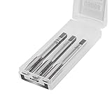RICHMANN Gewindebohrer Set M5 x 0,8 / HSS-G (TOP), Si-Cr, 3-tlg. - Vorschneider, Mittelschneider, Fertigschneider - Hand-Gewindebohrer Set - DIN 352, Gewindeschneider/Feingewinde/Fertig