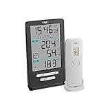 TFA Dostmann Funk-Thermometer XENA HOME, 30.3074.10, für Außen und Innen, Raumklimaüberwachung, mit Außensensor, Max.-Min.-Werte, Temperatur, Luftfeuchtigkeit,
