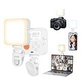Selfie Licht, Handy Licht - Videolicht 2000 mAh Handylicht mit 108 Eingebauten LED-Perlen mit Handy-Clip für Computer, Handy