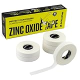 SPORTTAPE 6 Rollen Klettertape 1,25 cm x 10 m - weiß - Fingertape und Sport tape für Klettern Bouldern, Jiu-Jitsu | Physio tape für Handball zubehör, tape fussball, Torwart Fingerb