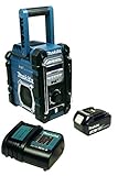Makita DMR 112 Baustellenradio mit DAB+ und Bluetooth + Akku 3 Ah und Ladeg