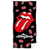 The Rolling Stones Hard-Rock Badetuch 70x140 cm Mick Jagger Keith Richards Ron Wood Charlie Watts Ian Rock and Roll Paint It, Black Strandtuch Badelaken Saunatuch Strandlaken Duschtuch z. Bettw