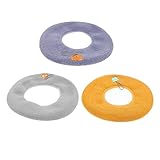 SHOWERORO 3 Stück Toilettenmatte Bad Sitz Oval Unterlage runden Wärmer wc warme Auflage O-förmige Toilettenauflage Toilettenkissen warme Toilettenabdeckung Poly
