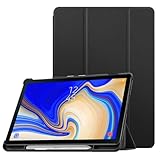 Fintie Hülle für Samsung Galaxy Tab S4 10.5 2018 mit S Pen Halter - Ultra Schlank Ständer Schutzhülle Case mit Auto Schlaf/Wach Funktion für Samsung Tab S4 10.5 Zoll Tablet T830/T835, Schw