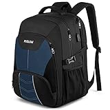 Extra Großer Rucksack Herren 55L Wasserdicht 18.4 Zoll Laptoptasche Arbeit Laptop mit USB Ladeanschluss Anti Diebstahl Business Reisen Schulrucksack für Männer Frauen Jungen Teenager B