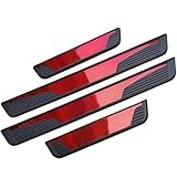IUKTHHJOR Edelstahl Türschwellenschutz für Opel Corsa F 2023 2024, Selbstklebend Kratzfest 4 Auto​Stück Schwellerschutz,B/R