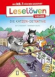 Leselöwen 1. Klasse - Die Katzen-Detektive (Großbuchstabenausgabe): Die Nr. 1 für den Lesestart - Mit Leselernschrift ABeZeh - Erstlesebuch für Kinder ab 6 J
