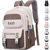 KESUDE Schulrucksack Mädchen Teenager, Groß Schul Rucksack Multi-Tasche Wasserdicht Schulranzen Rucksack Daypacks Backpack School bag Schultasche für Mädchen Damen,