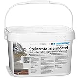 Ruberstein® Steinrestauriermörtel/Reparaturmörtel/Mörtel für Sandstein 10 kg im Eimer (rot)