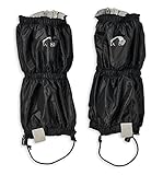 Tatonka Gaiter Ripstop Short Light - wasserdichte Gamaschen mit Sohlenfixierung und Reißverschluss - Inklusive Packbeutel - Schützen Schuhe und Hosenbeine beim Wandern und Trekken (Black)