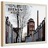 Bremen Holzschild | Deutschland | Vintage Deko | 20 cm x 30
