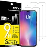 NEW'C 3 Stück, Panzer Schutz Glas für Xiaomi Mi 9, Frei von Kratzern, 9H Härte, HD Displayschutzfolie, 0.33mm Ultra-klar, Ultrabeständig