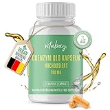 Vitabay Coenzym Q10 Kapseln Hochdosiert 200mg VEGAN & LABORGEPRÜFT Depot Komplex - 120 Kapseln - Antioxidant - Q Enzym Q10