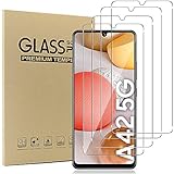 Acadeny [4 Stück Gehärtetes Glas Displayschutz Schutzfolie für Samsung Galaxy A42 5G,[Einfache Installation],9H Härte,Anti- Kratzer,3D Runde Kante,HD-Klar,No-Bubble,Screen Protector fü
