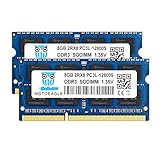 motoeagle 16GB Kit (2x8GB) DDR3L 1600 MHz SODIMM PC3 PC3L 12800S 8GB 204-Pin 2Rx8 DDR3 1600MHz Unbuffered Non-ECC 1.35V CL11 Dual Rank Notizbuch Arbeitssp