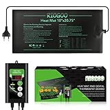 RIOGOO Setzling-Heizmatte und Thermostat-Set, wasserdichtes Gewächshaus-Heizkissen 10' x 20,75' Keimungs-W