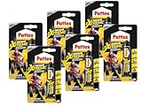Pattex Alleskleber Repair Extreme Gel, Blisterkarte, 6x 20g | Flexibler & starker Alleskleber für viele Materialien – stoßfest & w