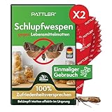 PATTLER® Schlupfwespen gegen Lebensmittelmotten - 2 Karten à 1 Lieferung - Effektiv Motten bekämpfen - Alternative zur Mottenfalle, Mottenspray, Pheromonfalle (2 Karten à 1 Lieferung)