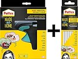 Pattex Heißklebepistole Made at Home / Spar-Set (Klebepistole inkl. 6 Heißklebesticks + 10 Sticks extra)
