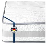 BMM Matratze 180x200cm Komfort 23 H4 extra fest/Kaltschaummatratze Öko-Tex Zertifiziert/ergonomische 7 Zonen Matratze Höhe 23cm Komfort 23 / Matratzen produziert in D
