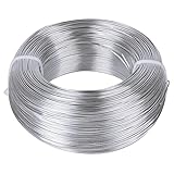 Silber Aluminium Draht, Schmuck Dekodraht, Basteldraht Schmuckdraht, Flexibler Handwerk Metalldraht, Modellierdraht für Schmuckherstellung, DIY Kunstherstellung, Drahtskulpturen (0.8mm)